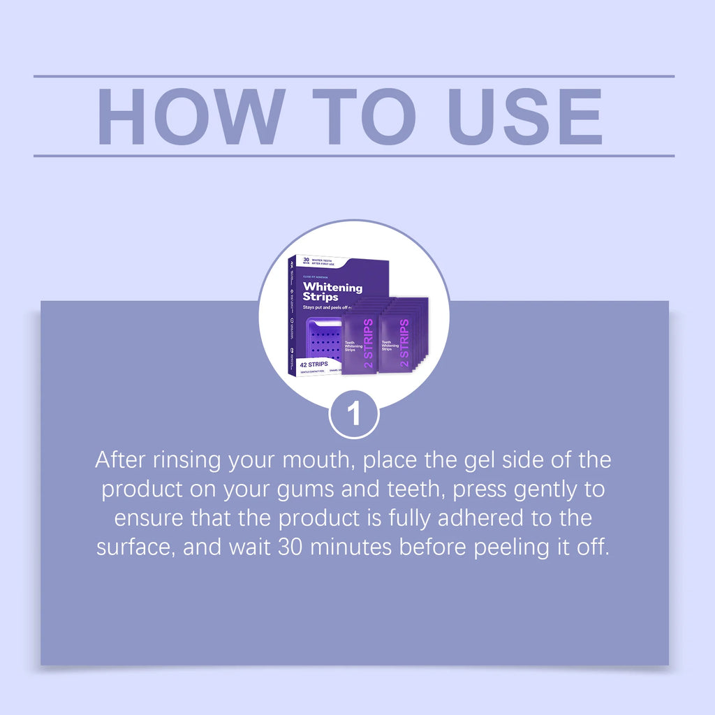 Purple Teeth Whitening Strips