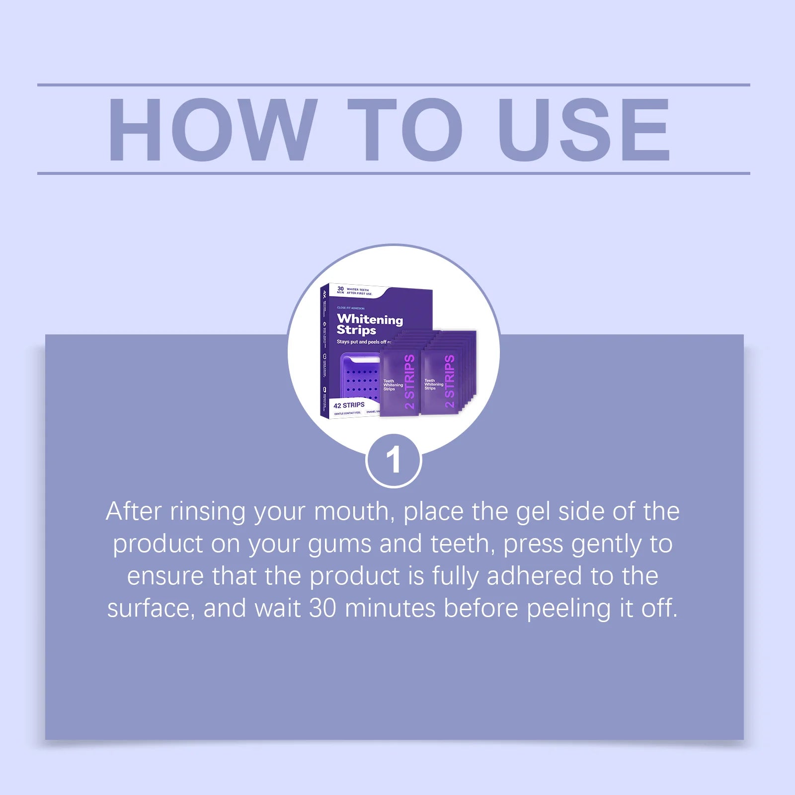 Purple Teeth Whitening Strips