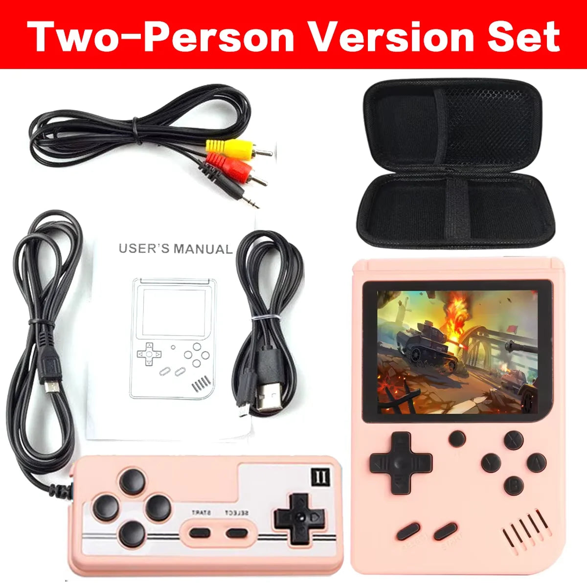 Retro Handheld Game Console — 500 Built-In Classic Games