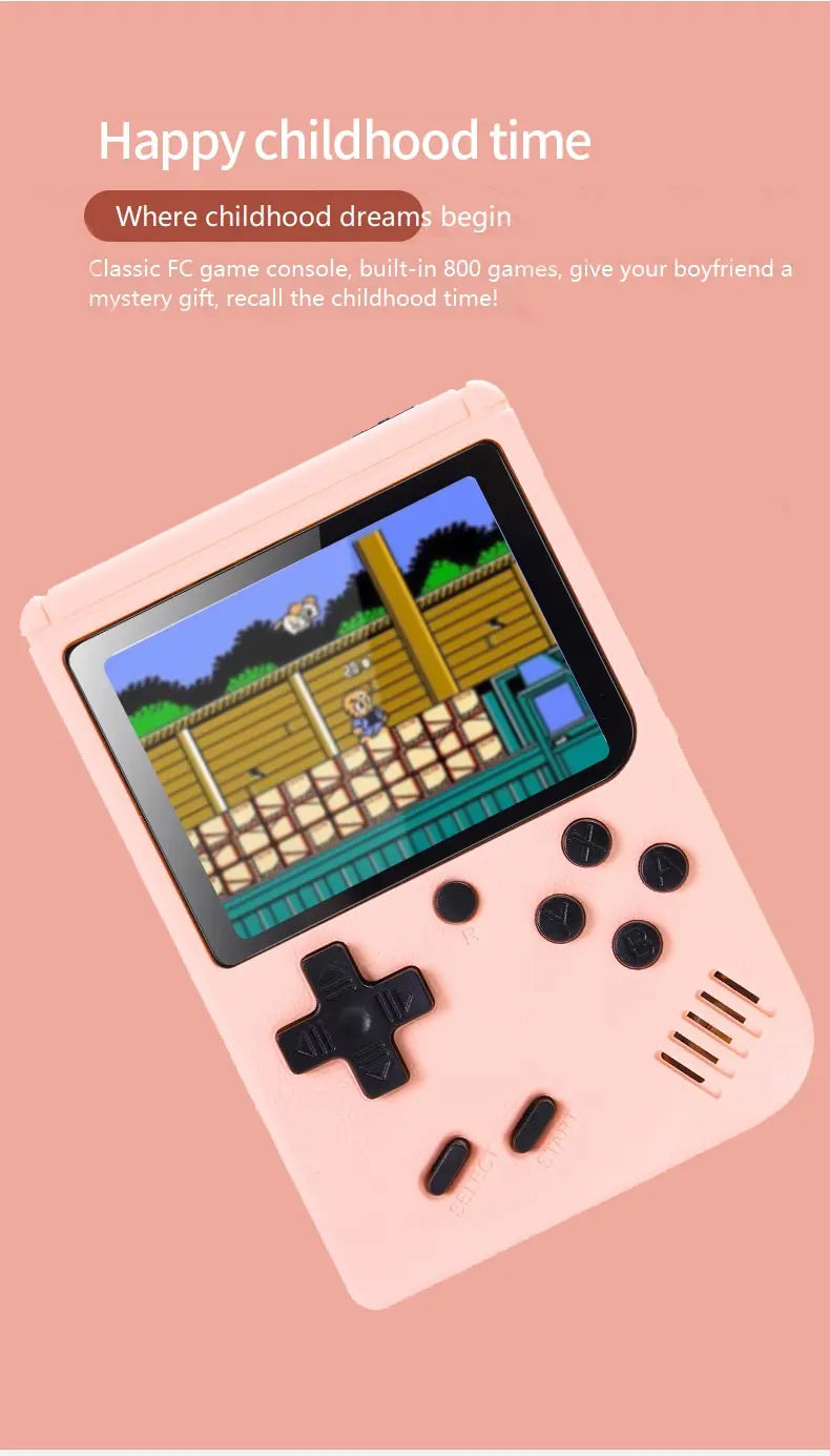 Retro Handheld Game Console — 500 Built-In Classic Games