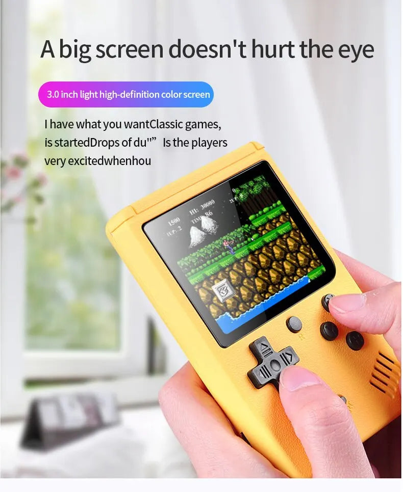 Retro Handheld Game Console — 500 Built-In Classic Games